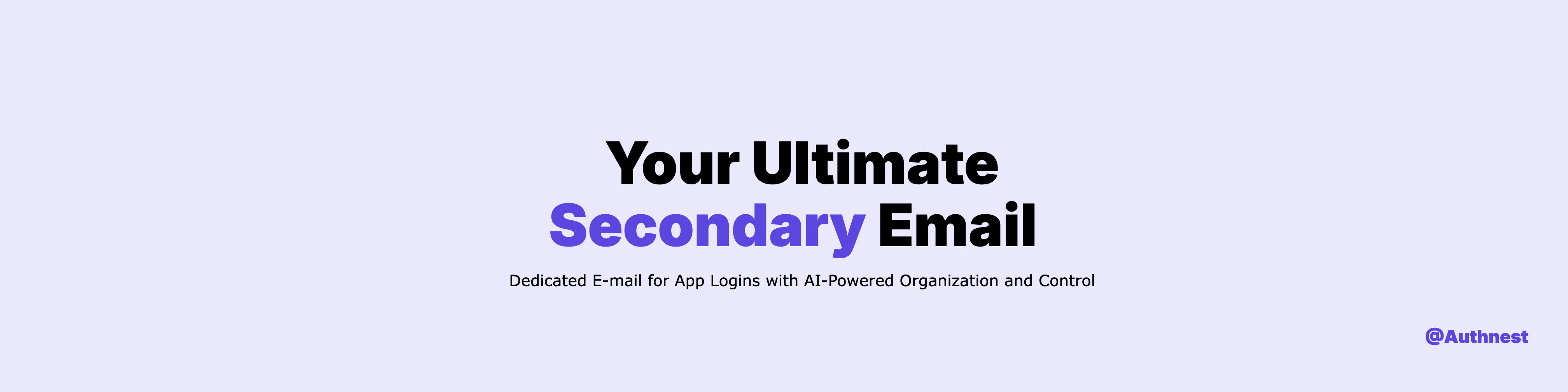 Authnest secondary email concept cover